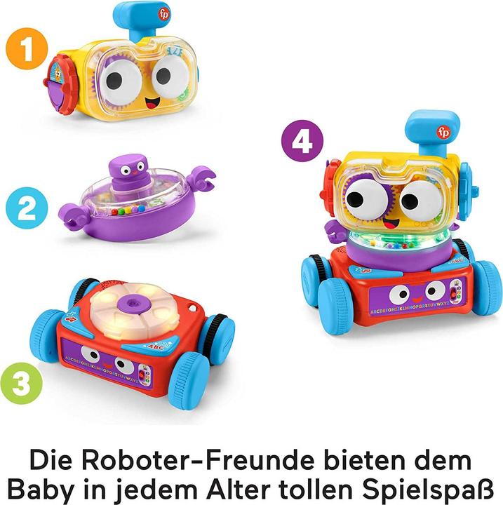 Produktbild Fisher-Price 4-in-1 Lernroboter Linus (Deutsch, Französisch)