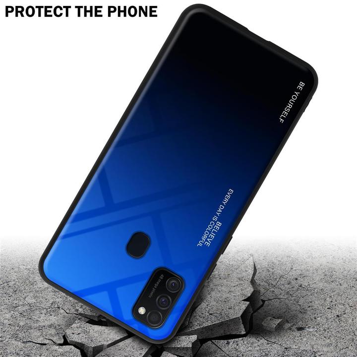 Produktbild Cadorabo TPU 2 Farben Glas Cover (Samsung Galaxy M30s, Samsung Galaxy M21)
