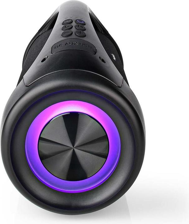 Immagine prodotto Nedis Bluetooth® Party Boombox 6 ore 2.0 50 W Riproduzione multimediale: AUX/USB IPX5 Maniglia di (6 h, Batteria ricaricabile)
