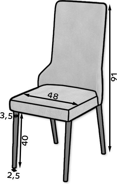 Produktbild ADRK Furniture Gepolsterter RODOS 83