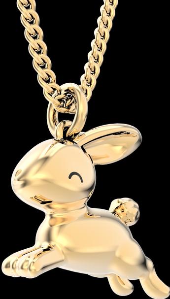 MTM Flying Bunny Necklace