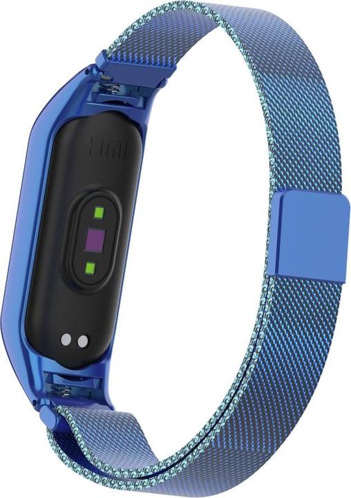 Actual product image Cover-Discount Xiaomi Mi Band 5 - Milanese Stainless Steel Bracelet Blue (Stainless steel)
