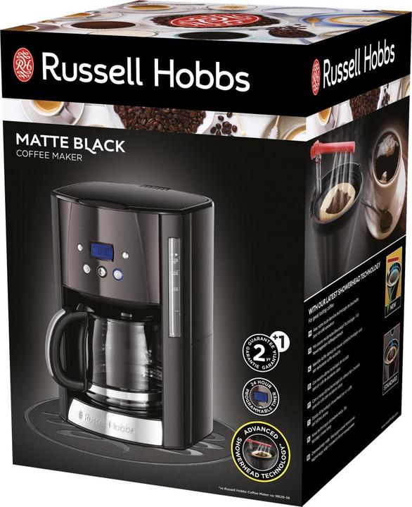Actual product image Russell Hobbs 26160 Digital Glass Coffee Maker Matt Black