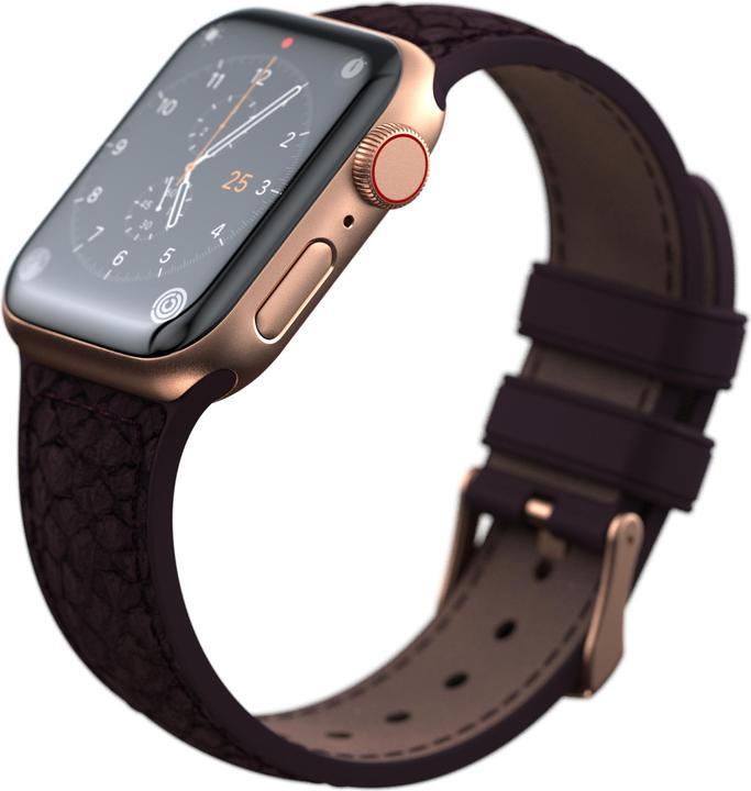 Actual product image Njord Eldur Watch Strap For (41 mm, 40 mm, Vegan Leather, Stainless steel fastener, Salmon leather)