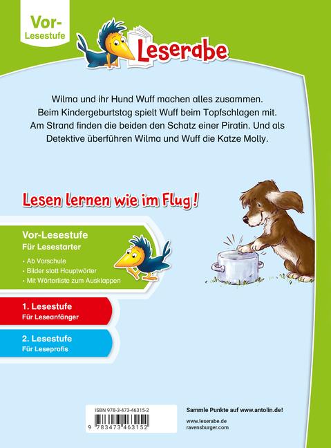 Produktbild Ravensburger Wilma und ihr Hund Wuff - lesen lernen mit dem Leserabe - Erstlesebuch - Kinderbuch ab 5 Jahren - (Deutsch, Nadine Reitz, Judith Allert, 2024)