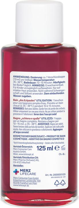 Produktbild Tetesept Gesundheitsbad Rücken & Schulter (125 ml, Badeöl)
