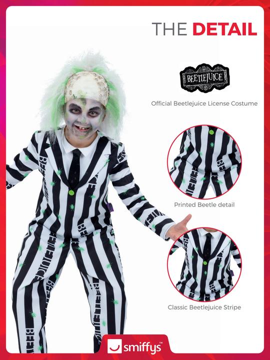 Produktbild Smiffys Beetlejuice Kostüm für Kinder (134, 140)