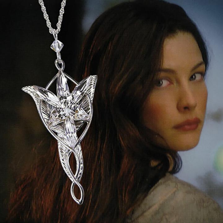 Produktbild Noble Collection Herr der Ringe Anhaenger Arwens Abendstern (versilbert)