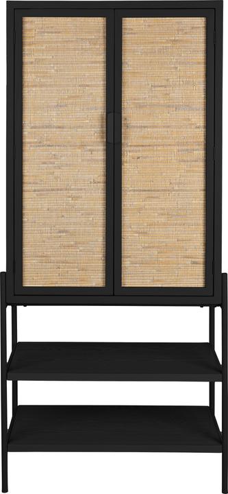 Actual product image Dutchbone Yasu Cabinet Black (70 x 36 x 160 cm)