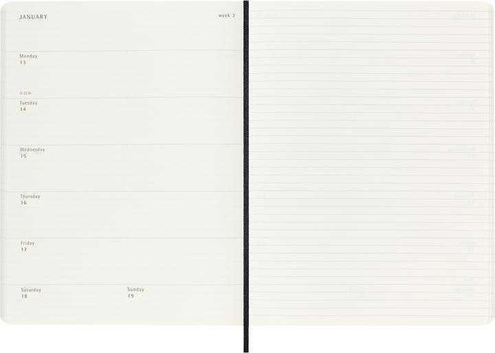 Produktbild Moleskine Notizkalender (19 x 25 cm, Englisch)