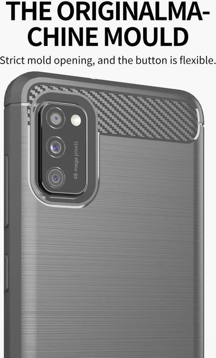 Produktbild Cadorabo TPU Ultra Slim carbon edelstahl Kombi Cover (Samsung Galaxy A41)