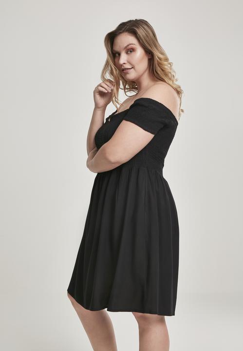 Actual product image Urban Classics Ladies Smoked Off Shoulder Dress (M)