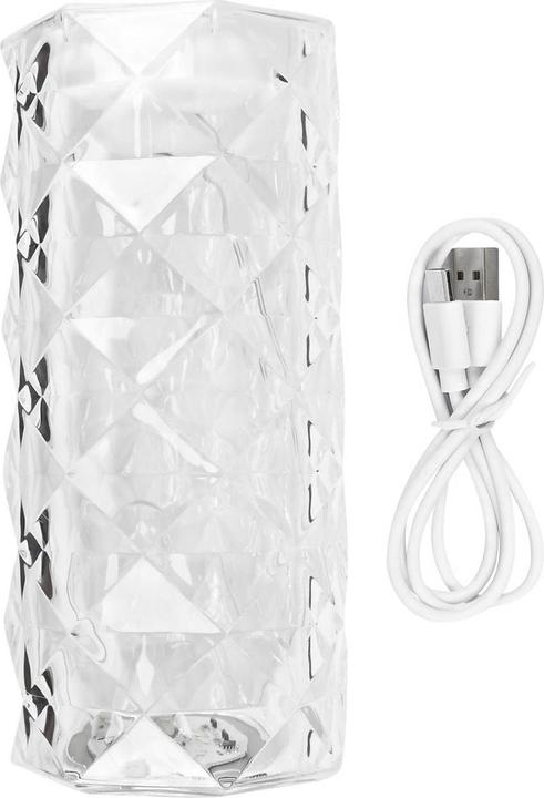 Actual product image Benson Electric 2er-Set Tischleuchte, Kristall Design, Touch, 15 cm