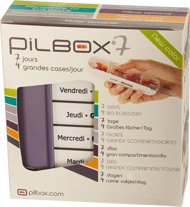Image du produit Pilbox Pilulier hebdomadaire 7 italien
