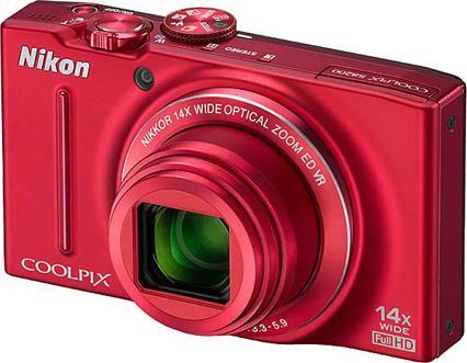 Produktbild Nikon Coolpix S8200, 16MP, 14x Zoom, FullHD-Movies, Rot (1/2,3'')