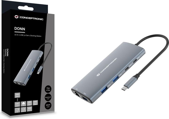 Actual product image Conceptronic USB Typ-C auf HDMI/USB 3.0/ USB Typ-C (USB-C, 1 Ports)