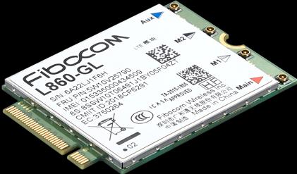 Actual product image Lenovo ThinkPad SDX55 sub6 M.2 WWAN Module (M.2 A Key)