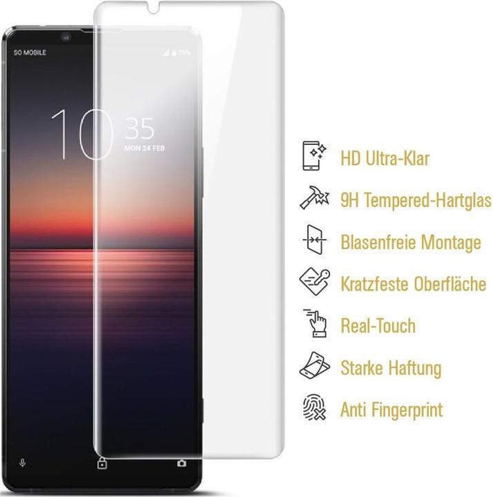 Produktbild Protectorking 3x echtes Tempered 9H Panzerhartglas 3D KLAR (3 Stück, Sony Xperia 10 III Lite)