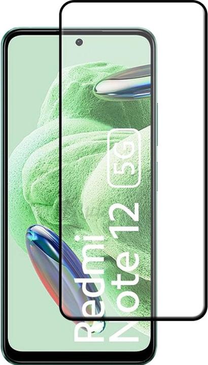 Produktbild Screenguard Xiaomi Redmi Note 12 5G Full Screen Panzerglas Schutzfolie 2.5D 9H (1 Stück, Xiaomi Redmi Note 12)