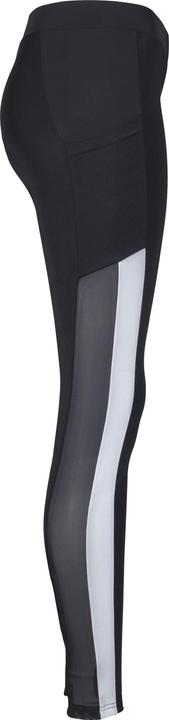 Actual product image Urban Classics Ladies Tech Mesh Striped Pocket Leggings (XS)