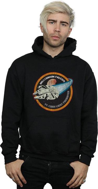 Immagine prodotto Star Wars Millennium Falcon Badge Felpa con Cappuccio Uomo (XL)