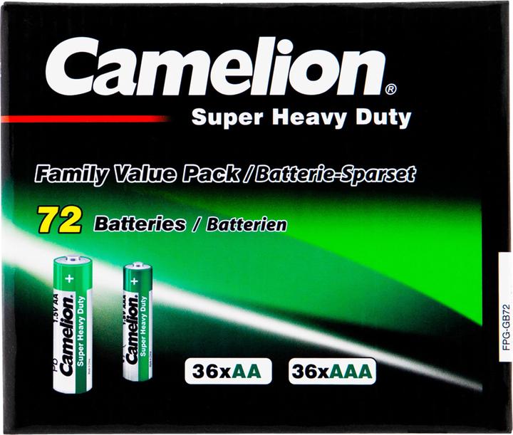Productafbeelding Camelion Zink-koolset 36x AA +36x AAA (72 Pcs., AA, AAA)