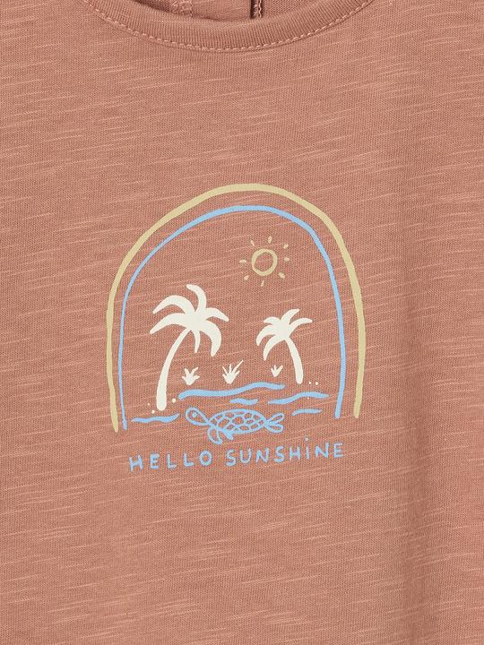 Immagine prodotto Vertbaudet Bio-Kollektion: Jungen Baby T-Shirt mit Strand-Print (74)