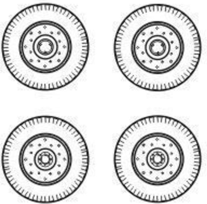 Produktbild CMK Chevrolet C.15A wheels small type 9x16 (Firestone)