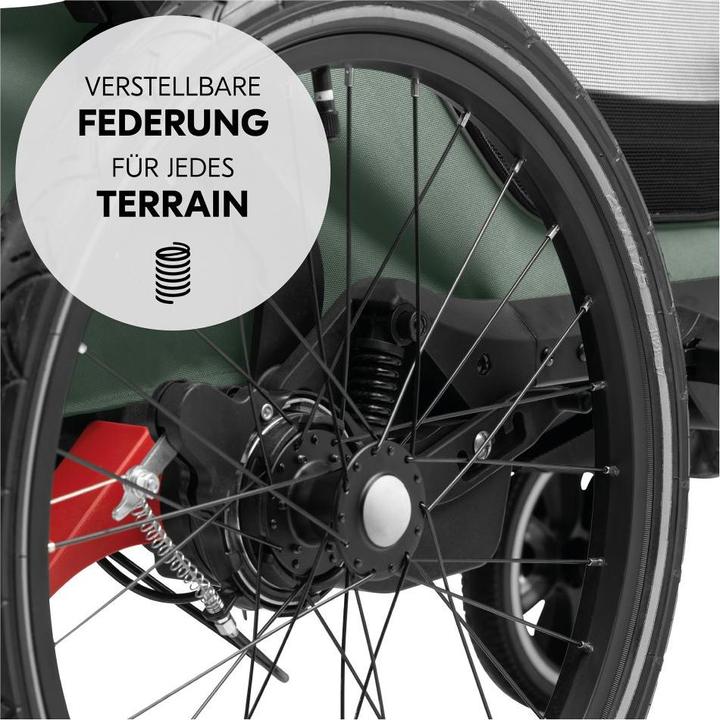 Actual product image Hauck 3in1 Fahrradanhänger Bike N Walk Duo für