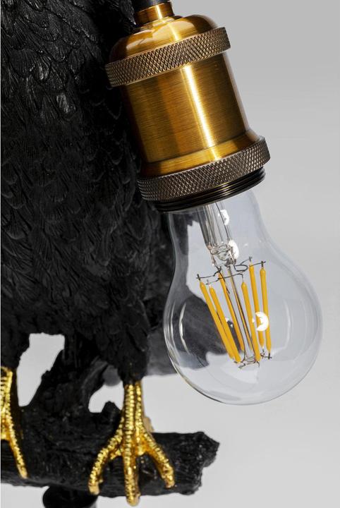Produktbild Kare Design Tischleuchte Animal Sitting Crow Matt Schwarz (E27)