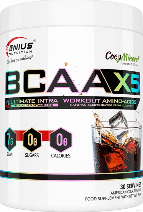 Image du produit Genius Nutrition BCAA-X5 (Cola américain, 1 pcs, 460 g)