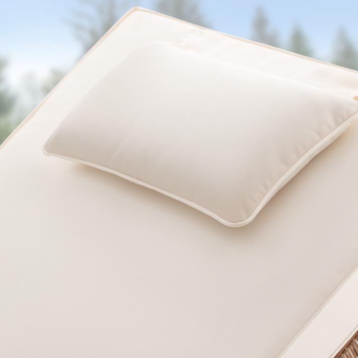 Image du produit Casaria Chaise longue de jardin en poly rotin (193 cm)