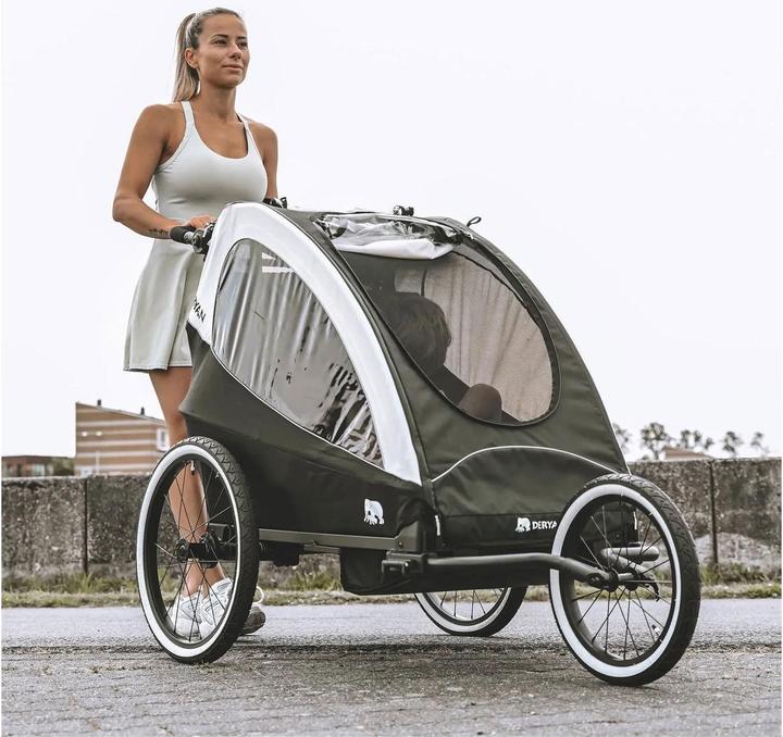 Image du produit Deryan 3in1 Fahrradanhänger für 2 Kinder