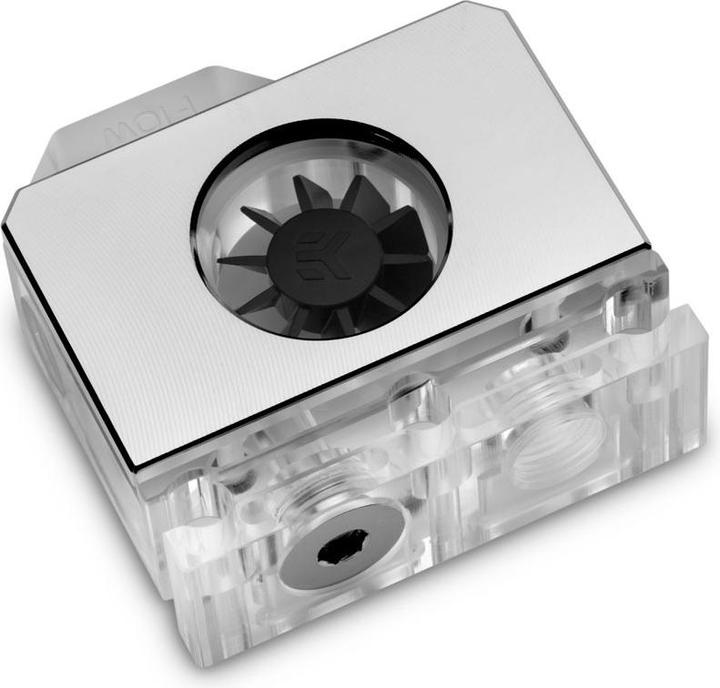 Actual product image EKWB EK Quantum Scalar Flowmeter Top-To-Bottom D-RGB - Nickel