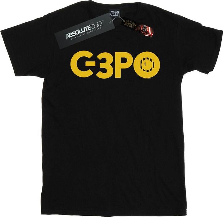 Produktbild Star Wars The Rise Of Skywalker C3PO Text Logo TShirt (L)