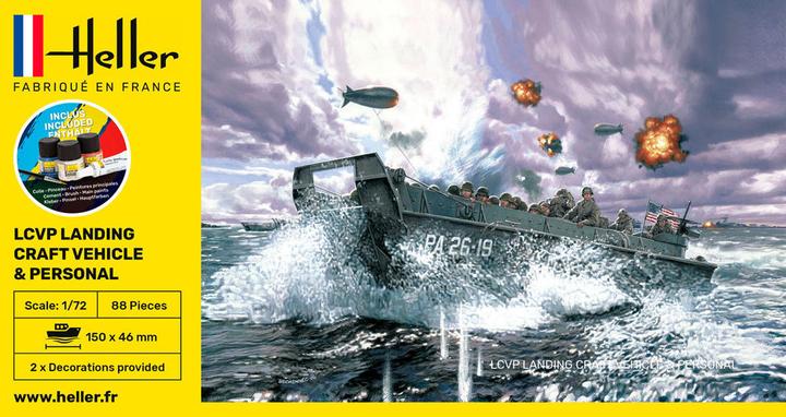 Image du produit Heller STARTER KIT LCVP Bateau de débarquement + Figures