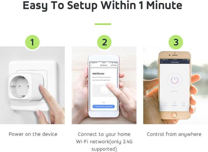 Actual product image Greenblue Remote controlled WIFI socket GB705