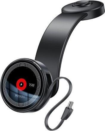 Actual product image Yesido C314 Car mount with wireless charging