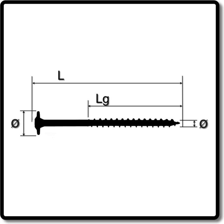 Actual product image Spax Wood construction screws (50 Screws per piece)