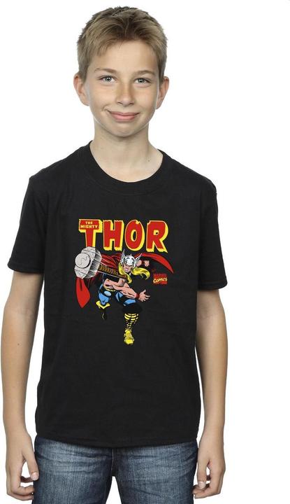 Actual product image Marvel Boys Thor Hammer Throw T-Shirt (140, 146)