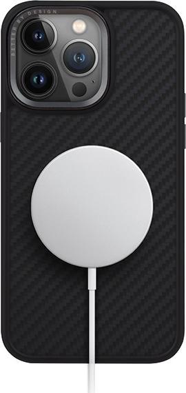 Image du produit Uniq étui Keva iPhone 15 Pro Max 6.7" Magclick Charging czarny/carbon black (Apple iPhone 15 Pro Max)