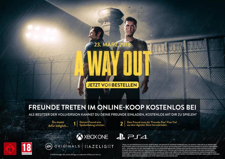 Produktbild EA Games A Way Out (PS4, DE)