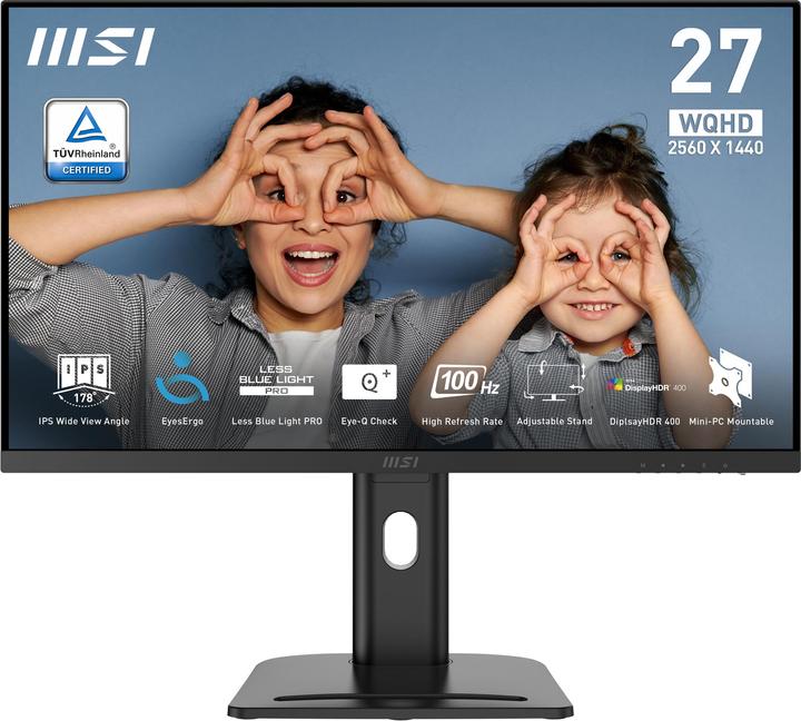 Image du produit MSI PRO MP273QP E2 (2560 x 1440 pixels, 27")