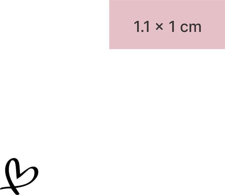 Image du produit minink Tatouage temporaire - coeur