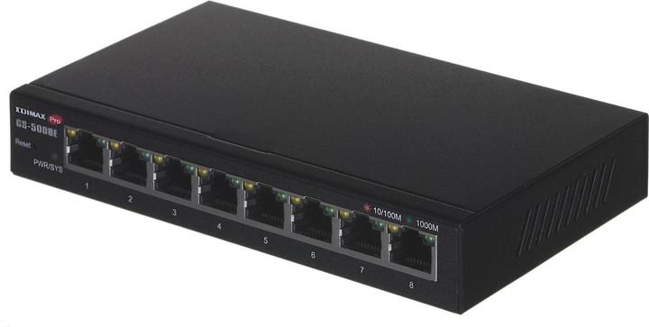 Actual product image edimax 8-Port Gigabit Web Smart Switch GS-5008E Web managed, Wall-mountable, Power supply type External, Et (8 Ports)