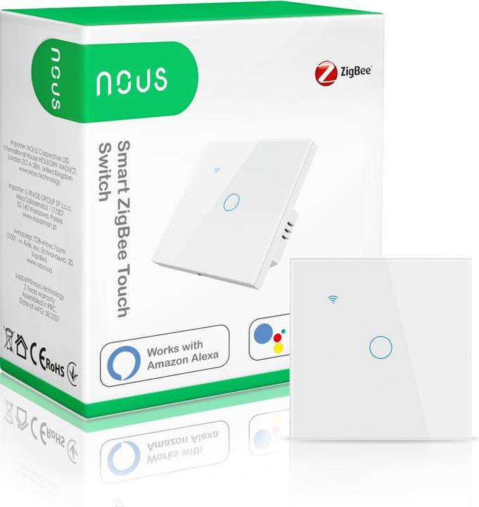 Image du produit Nous Commutateur tactile intelligent LZ1 ZigBee(1 canal)