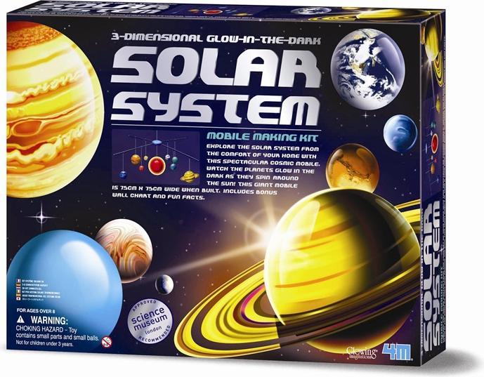 Actual product image 4M 3D Solar System Mobile Making Kit