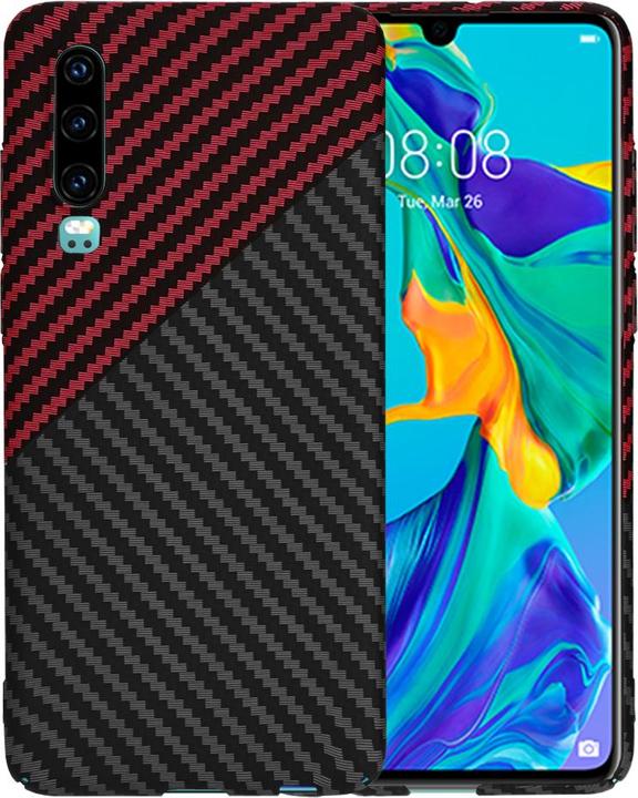 Immagine prodotto Techsuit - Carbonite FiberShell - Huawei P30 - Red Vortex (Huawei P30)