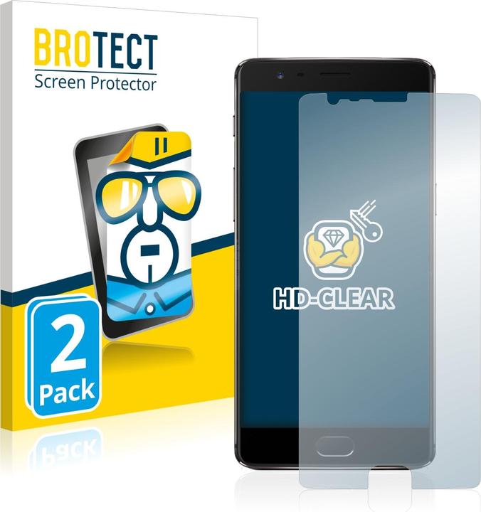 Actual product image BROTECT Screen Protector Clear (2 Piece, OnePlus 3T)