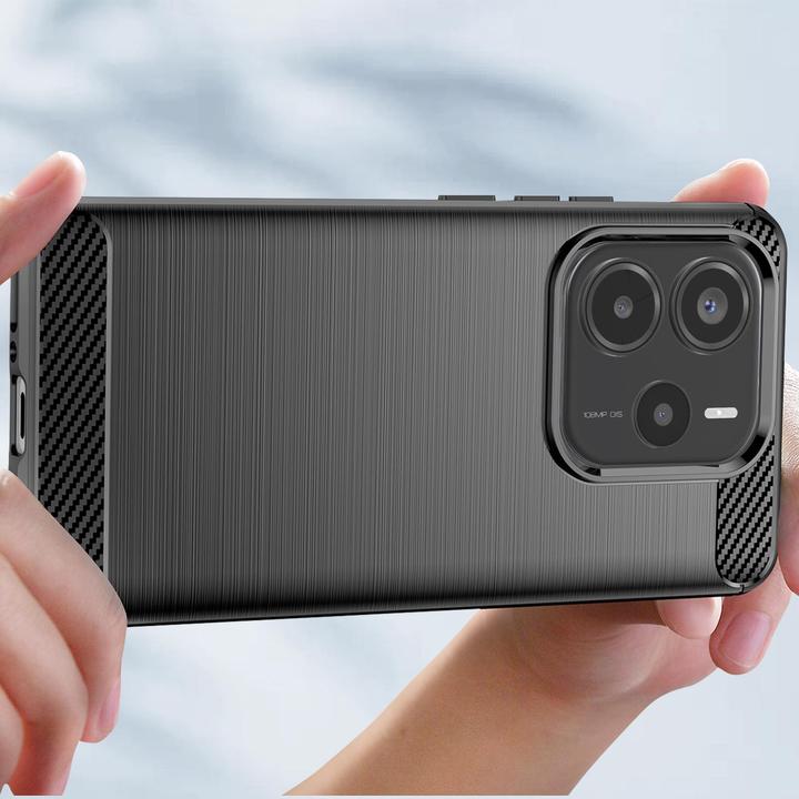 Image du produit Avizar Hülle für Xiaomi Redmi Note 14 5G Silikon Karbon Design (Xiaomi Redmi Note 14)